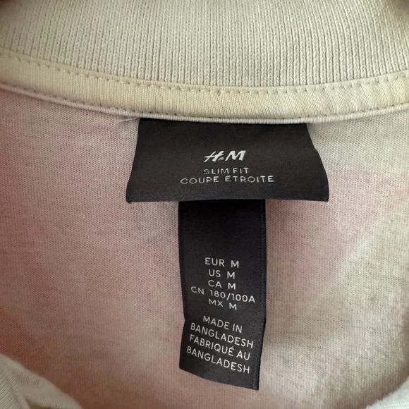 H&M Floral Pattern Slim Fit Polo Shirt - Picture 5 of 6